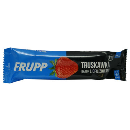 Baton bezglutenowy FRUPP truskawkowy, bezglutenowa przekąska - 10 g