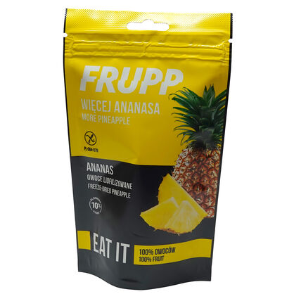 Ananas liofilizowany FRUPP, bezglutenowa przekąska - 15 g